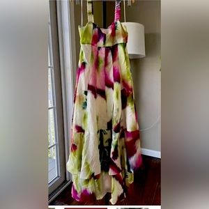 NWT Anthropology MIDI tiered ruffle dress size 20